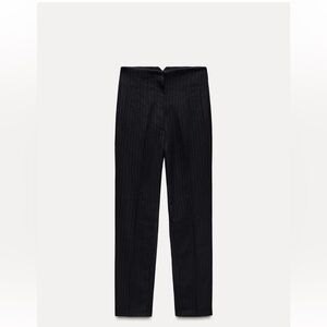 Zara  Pinstripe Cropped Pants